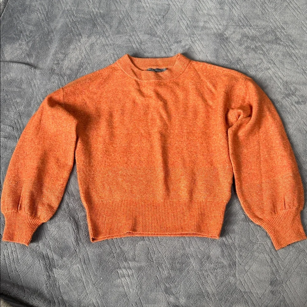 Prana Azure Sweater XS Wool Blend Color Gingerbread